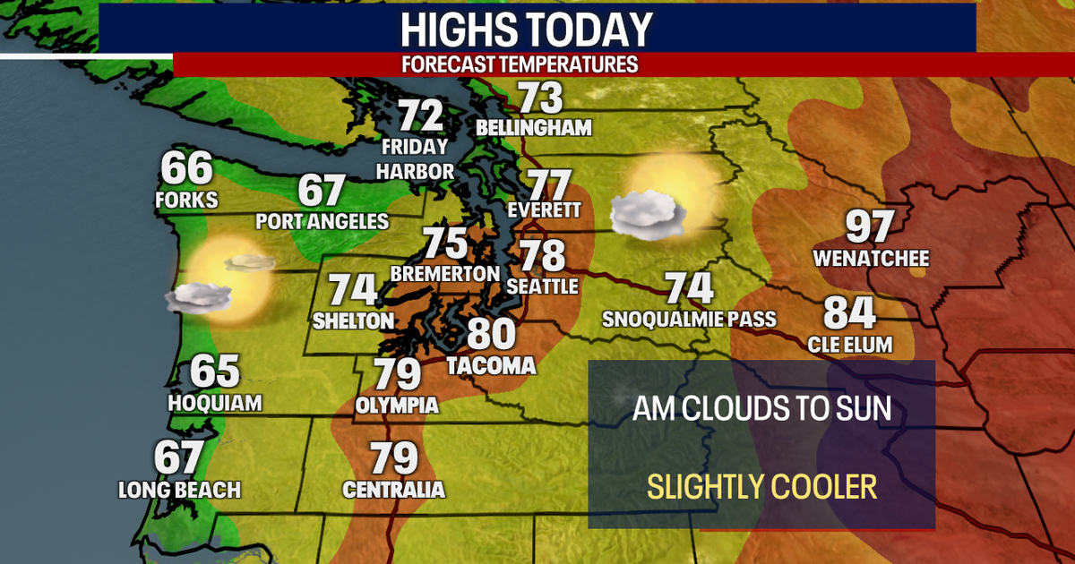 Seattle weather: Morning clouds Wednesday, back to average temperatures