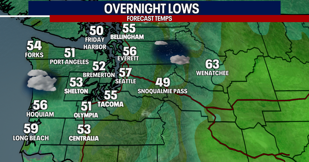 Seattle weather: Clouds return overnight, skies remain dry