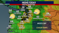 Seattle weather: Cloudy start Friday, afternoon sunbreaks and mild temperatures