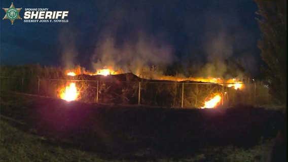 21-year-old man arrested for arson after reporting Spokane, WA brush fire