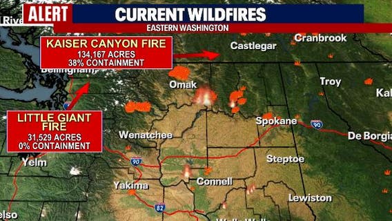 Seattle weather: 'Elevated Fire Weather' concerns continue, hotter temperatures return Tuesday