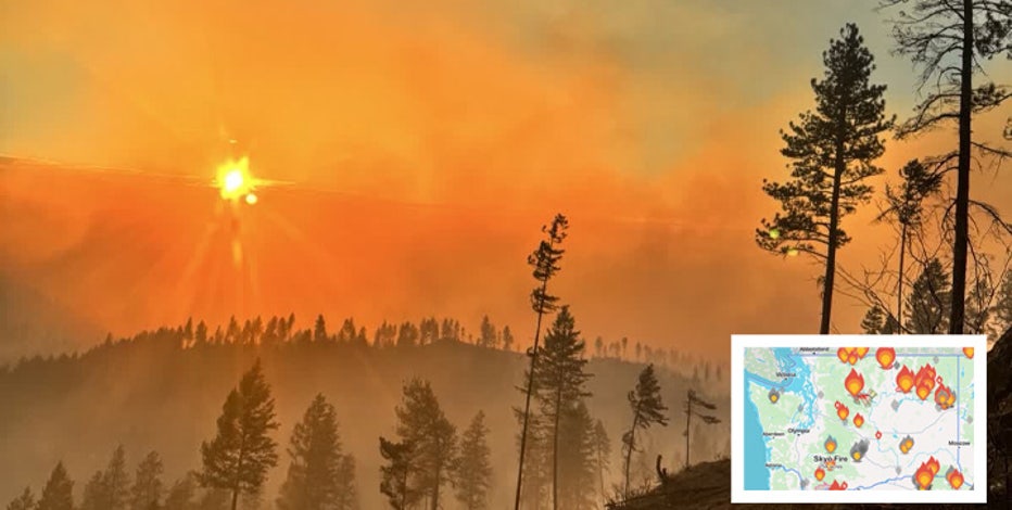 Here's where fires in Washington state are burning