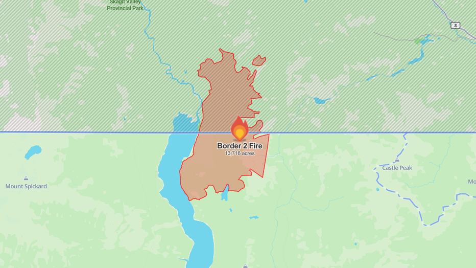 Border 2 Fire Map August 12
