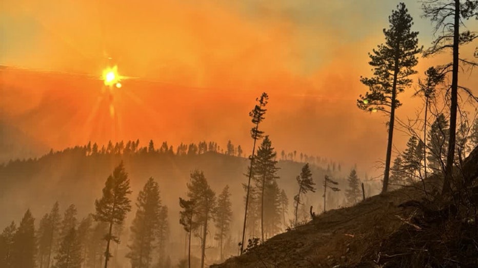 The Bradeen Hill Fire, burning in Stevens County near Lake Roosevelt, has reached 4,325 acres and remains 7% contained as of Aug. 3.