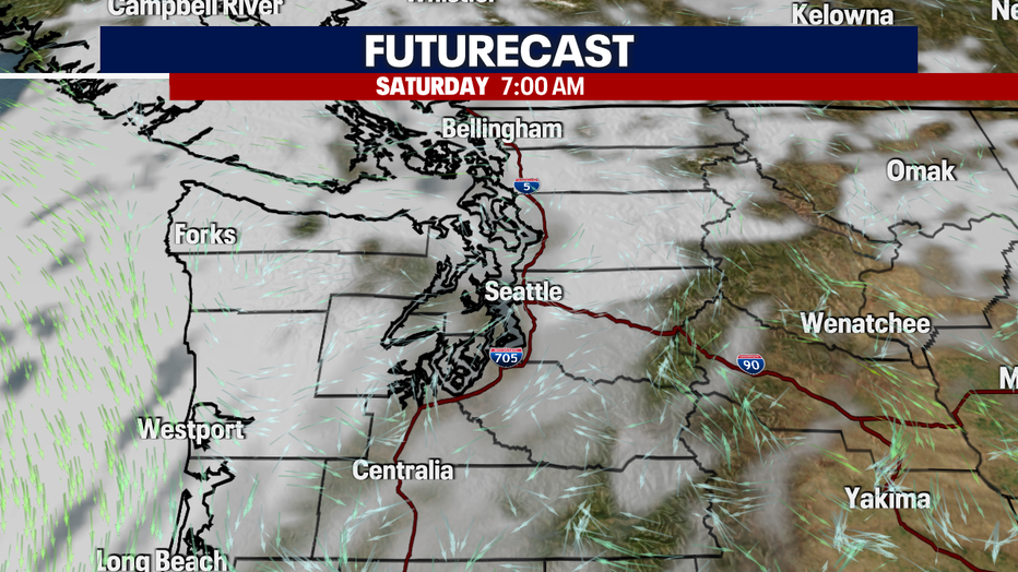 Cloudier morning to start the weekend in Western Washington.