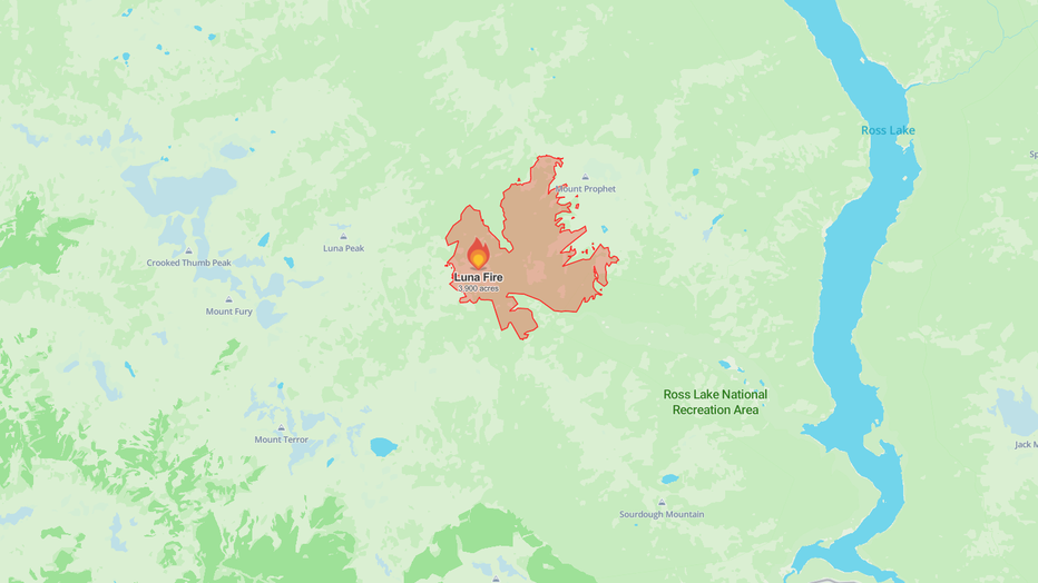Luna Fire Map August 12