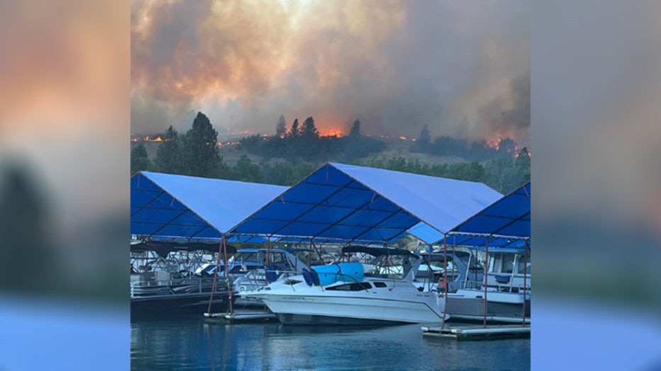 The Mitre Rock Fire, burning near Fort Spokane, has reached 3,871 acres and remains 0% contained.