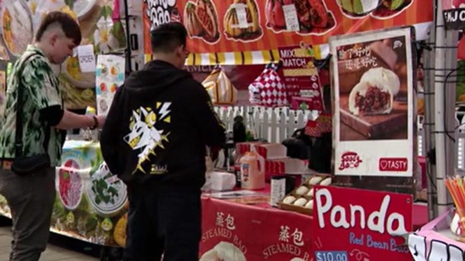 Panda Fest features a wide variety of Asian food vendors.