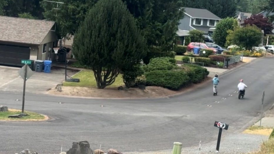 Parents worry about kids walking to and from bus stops near the intersection because it lacks stop signs.