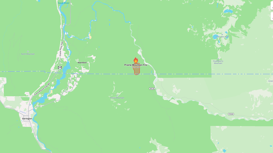 Prairie Mountain Fire Map