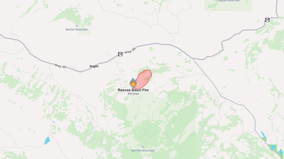 Reevas Basin Fire Map