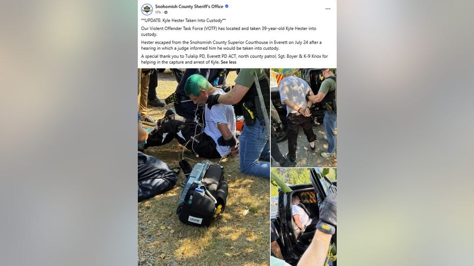 facebook post of arrest