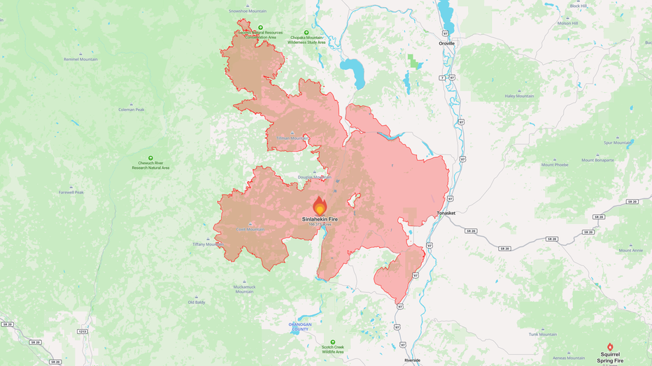 Sinlahekin Fire Map August 31