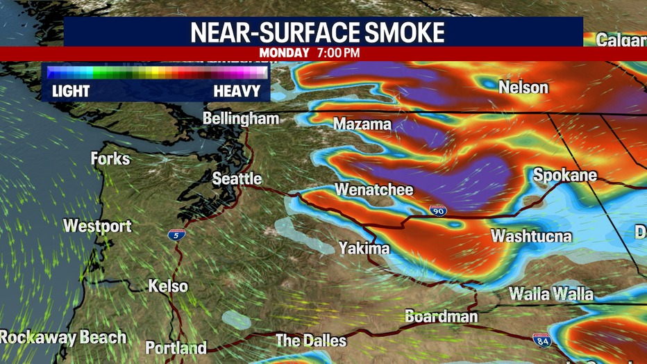 The Seattle weather forecast will feature mostly good air quality, with occasional moderate readings possible as weak westerly winds move through.