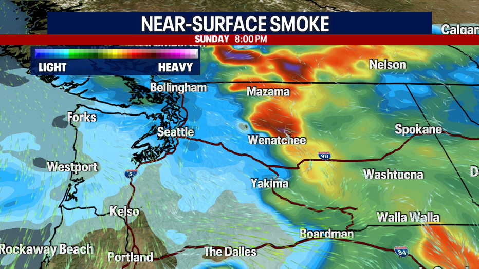 Seattle weather will not be dominated by wildfire smoke, although some smoke could move overhead at times.