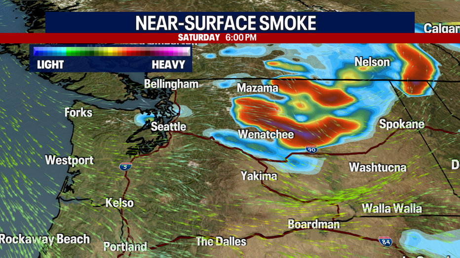 Seattle weather will remain favorable for good air quality through the weekend.
