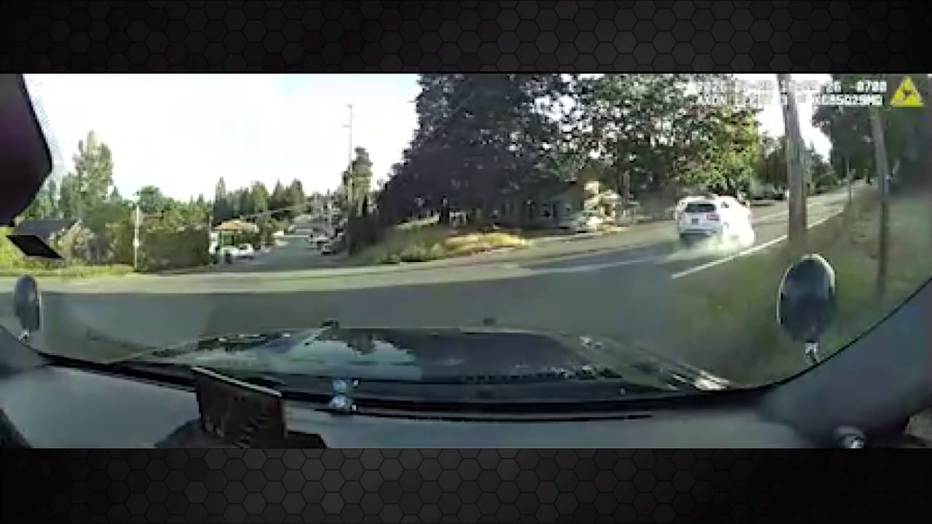 Dashcam Of Tukwila Police Pursuit