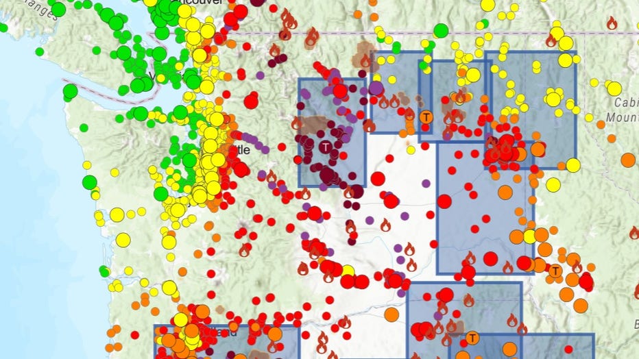 Washington Air Quality Map