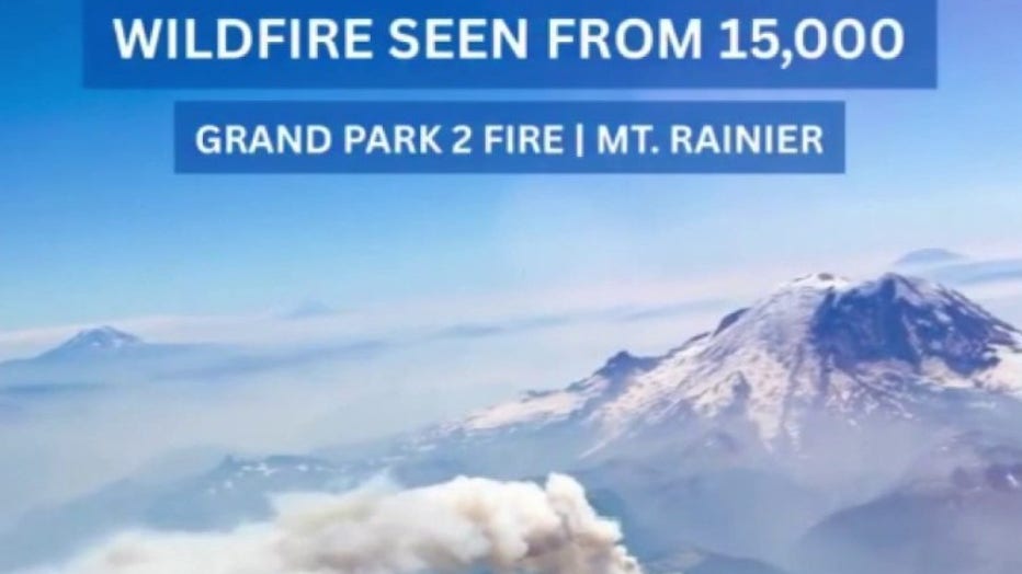 Grand Park 2 Fire near Mount Rainier A new wildfire sparked just north of Mount Rainier on Friday, named the Grand Park 2 Fire. It's estimated to be 167 acres and is 0% contained.