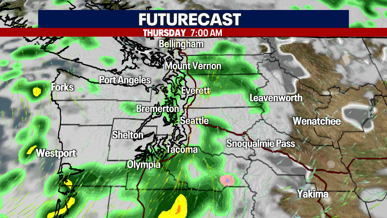 Seattle weather: Early showers Thursday, afternoon sunbreaks and chance of storms
