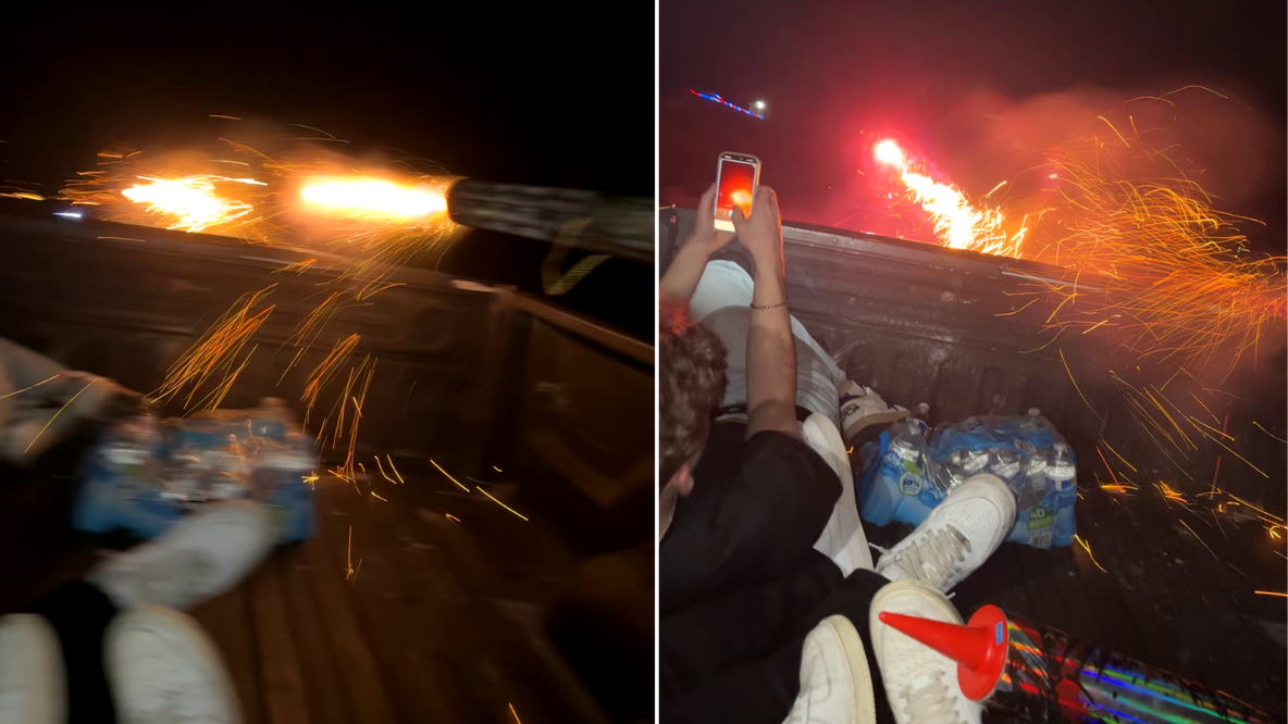 Video shows WA teens shooting fireworks off truck, starting Chelan Hills Fire