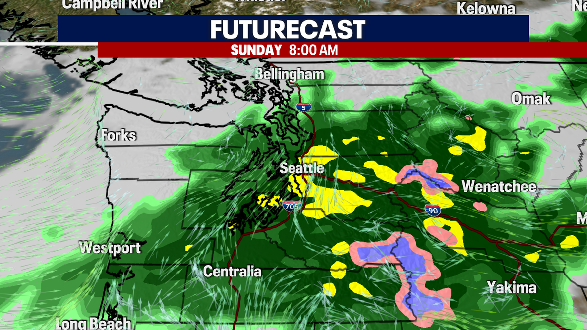 Seattle weather: Rain returns Saturday night into Sunday
