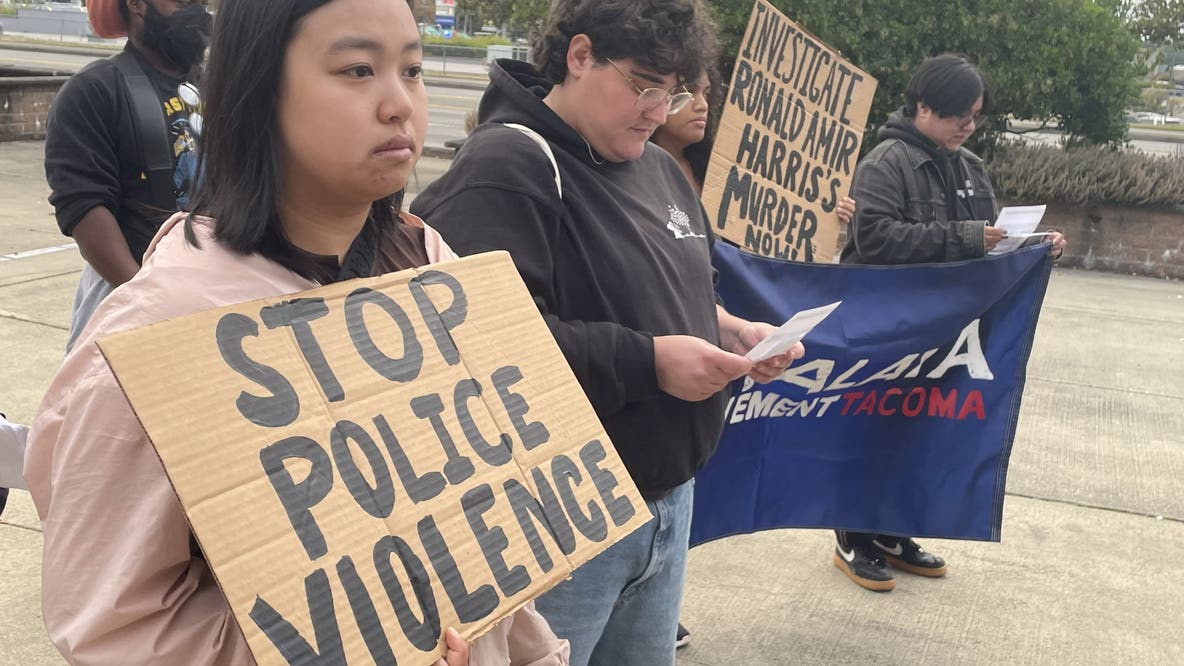 Tacoma, WA neighbors protest lack of details after police fatally shoot man