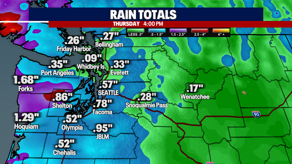 Seattle Weather: Fall-like system bringing more much-needed rain