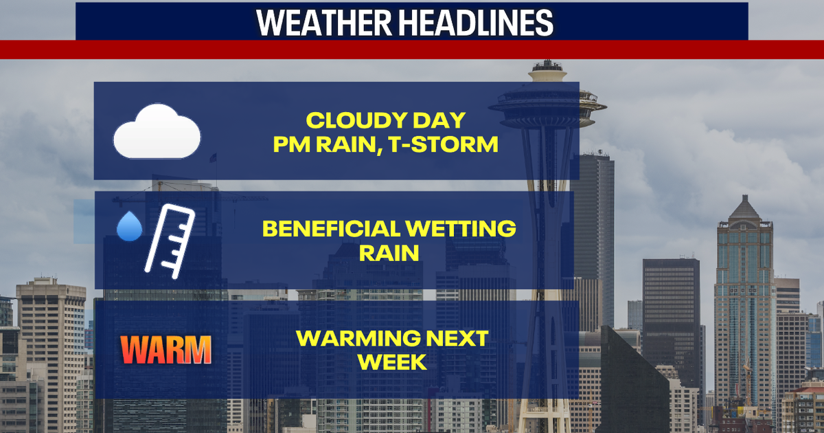 Seattle weather: Cloudy start Saturday, evening showers return