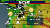Seattle Weather: Morning low clouds to sunshine, nice Friday afternoon