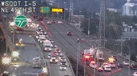 Seattle traffic: I-5 reopens after crash between 2 semi-trucks