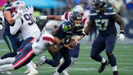 Seahawks' Mike Macdonald: 'We got some great news back' on Sam Darnold's hip injury