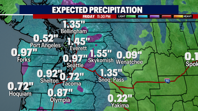 Seattle weather: Fall storm bringing rain, breezy wind