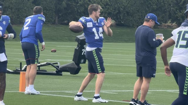 Sam Darnold, Jadarian Price limited in practice for Seattle Seahawks