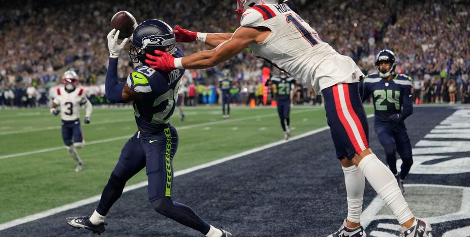 Three interceptions of Drake Maye help Seattle Seahawks earn 13-10 comeback win over Patriots