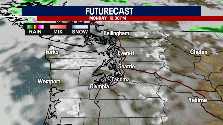Cloudy start to Monday with afternoon sunbreaks.