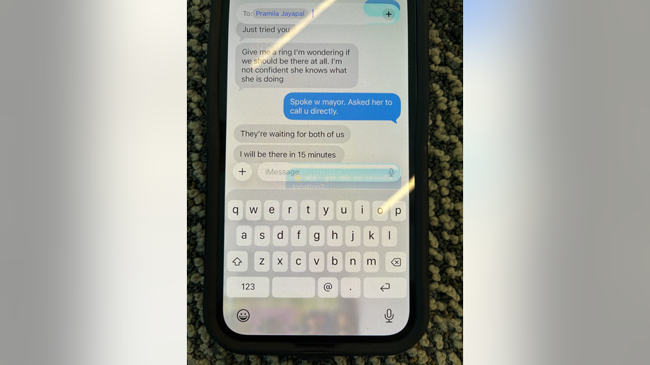 Ferguson And Jayapal Texts On Bite Of Seattle Shooting Press Conference