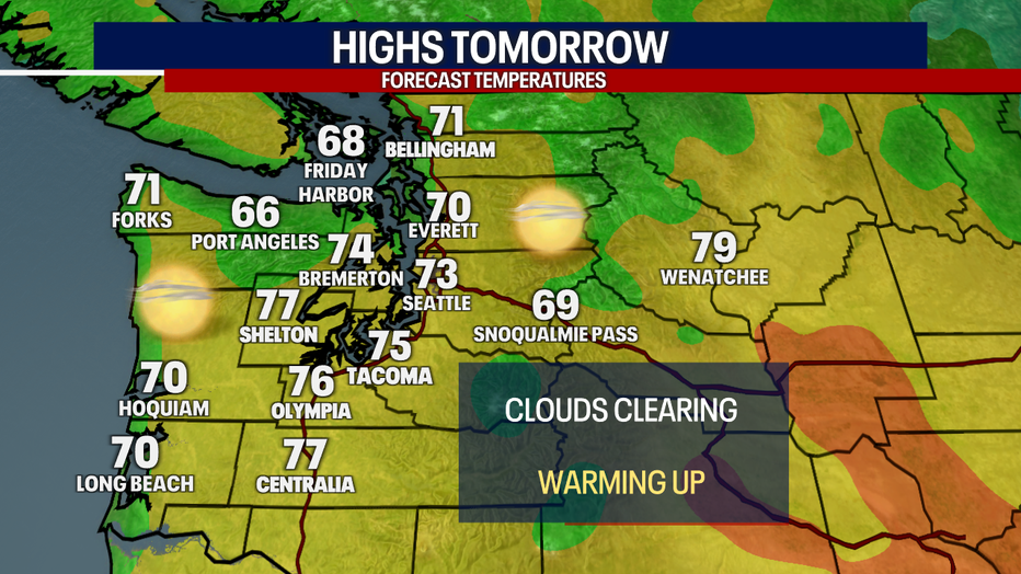 After a cool Labor Day a warm up is expected Tuesday and Wednesday before another cooldown later in the week.