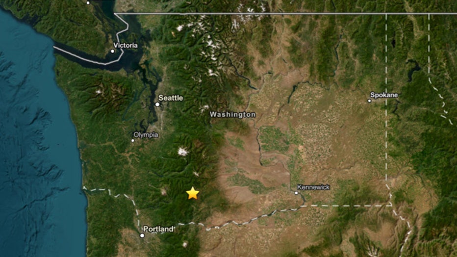 A 2.6-magnitude earthquake struck a shallow depth on the western flank of Washington's Mount Adams on Sunday afternoon. Minor seismic activity caused no expected damage, prompting USGS officials to encourage residents to report any felt effects. Unrelated offshore tremor activity followed later that night, with three magnitude-5.0 earthquakes striking near Vancouver Island, British Columbia.