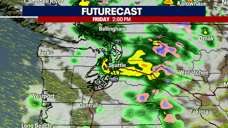 Futurecast rain on Friday afternoon.