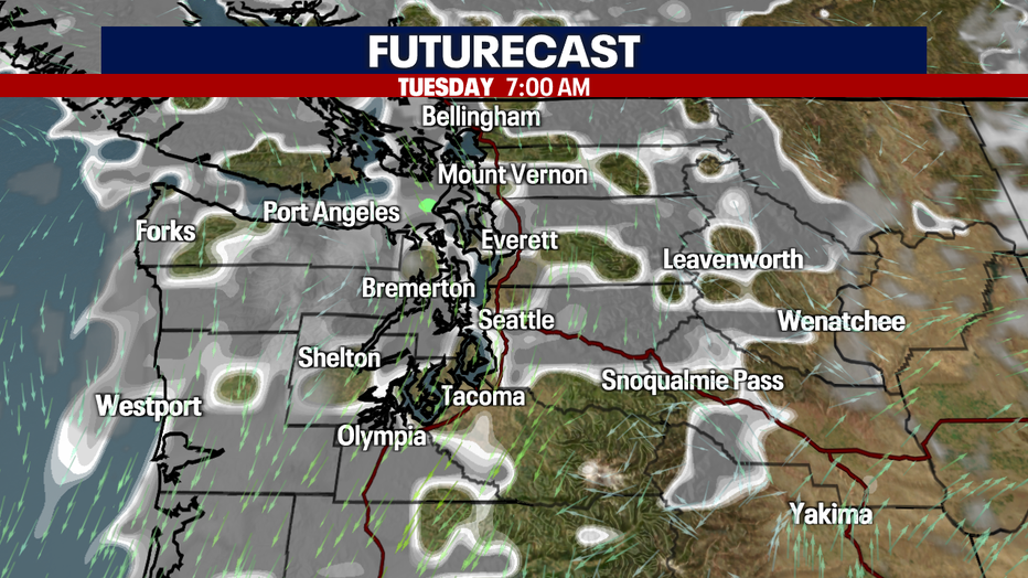 Fog is expected Tuesday morning along the coast and in other areas.  
