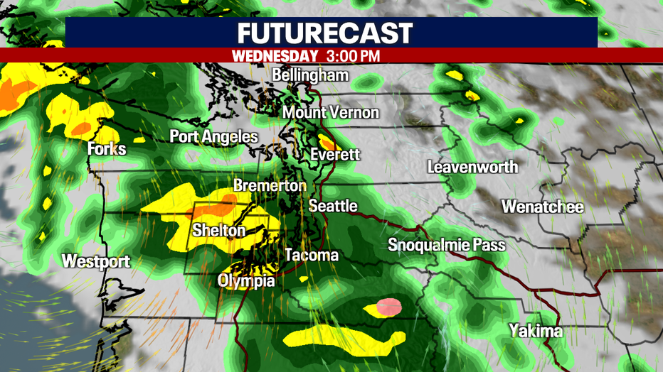 Showers Wednesday