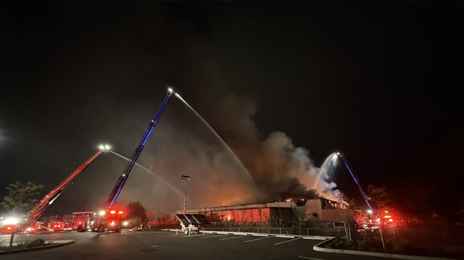 Warehouse Fire in Kent, Washington