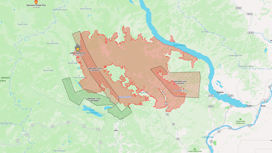 Little Giant Fire Map September 8