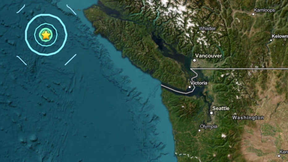 A series of three sizable earthquakes with magnitudes near 5.0 struck off the coast of Vancouver Island late Sunday and early Monday. All three offshore quakes occurred at a depth of about 6.2 miles and posed no tsunami threat to the Pacific Northwest. Officials confirmed the remote seismic events were centered far offshore and caused no damage.
