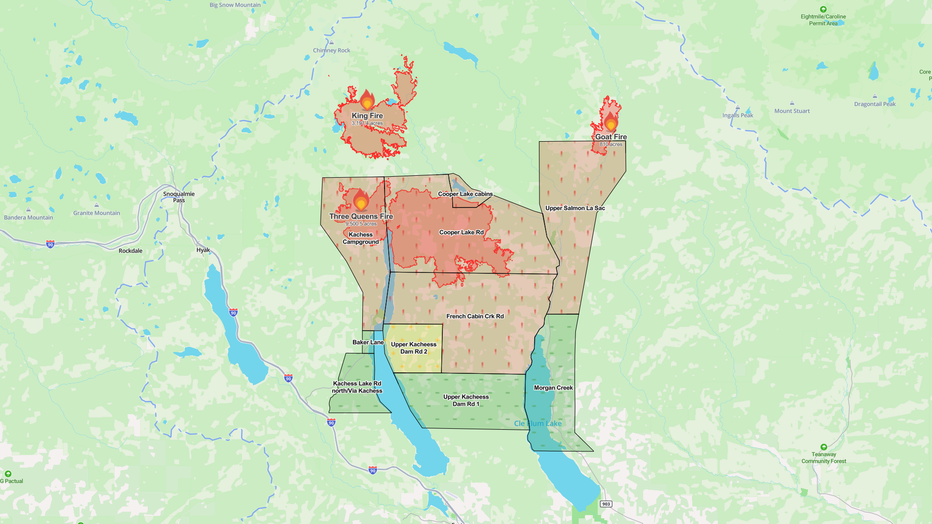 Snoqualmie Pass Fires September 8