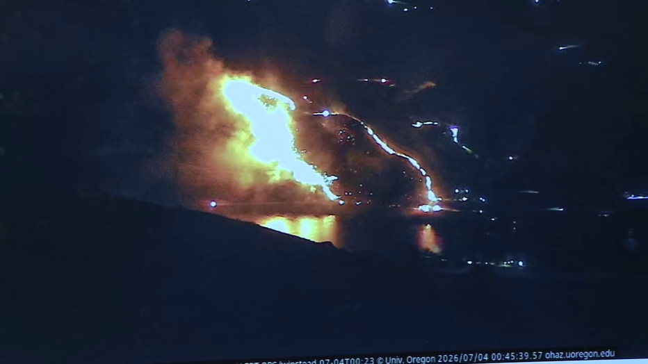Chelan Hills Fire Initial Outbreak