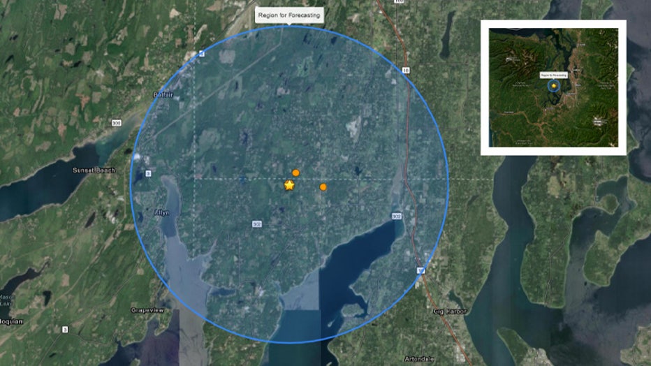 A 4.2-magnitude earthquake struck near the Kitsap Peninsula on Tuesday afternoon, prompting over 9,000 "Did You Feel It?" reports across western Washington. The USGS released an aftershock forecast following the quake, estimating a 25% chance of a magnitude 3.0 or higher aftershock within the next week. The regional tremor follows a cluster of seismic activity across the Pacific Northwest over the last 48 hours, including quakes near Mount Adams and Vancouver Island.