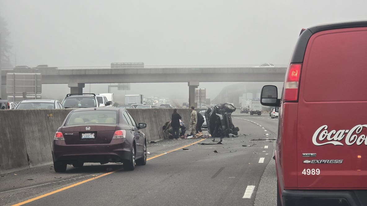 WSP: Woman stabs child after I-5 crash near DuPont, WA