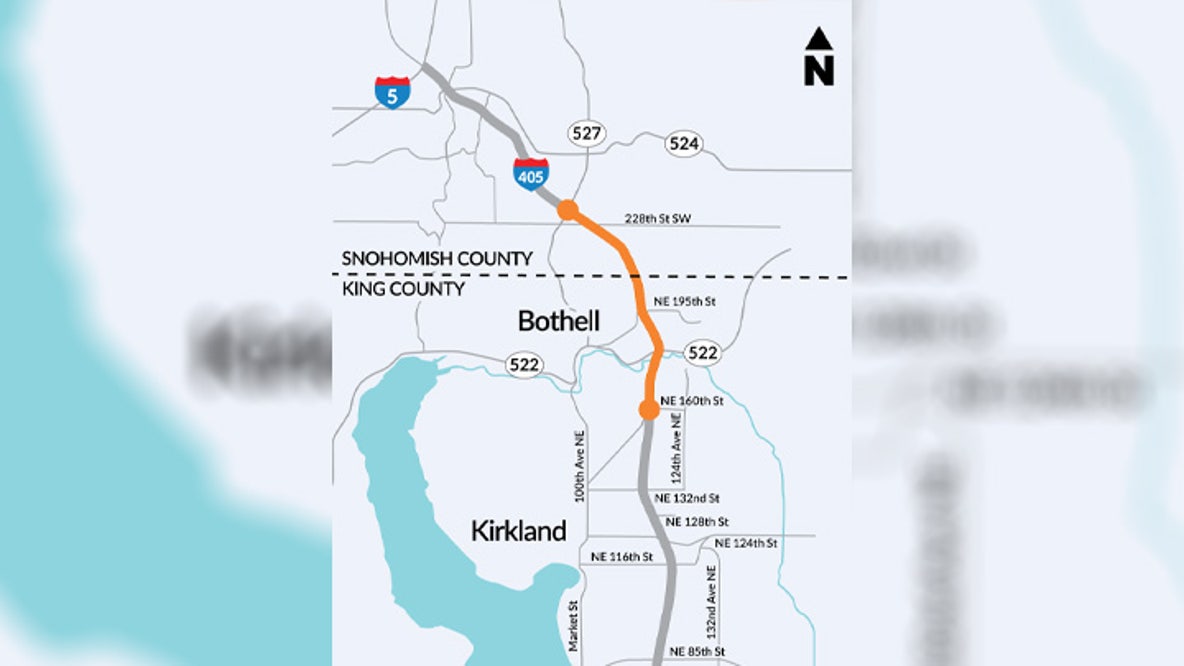 I-405 southbound to close in Bothell, WA this Halloween weekend